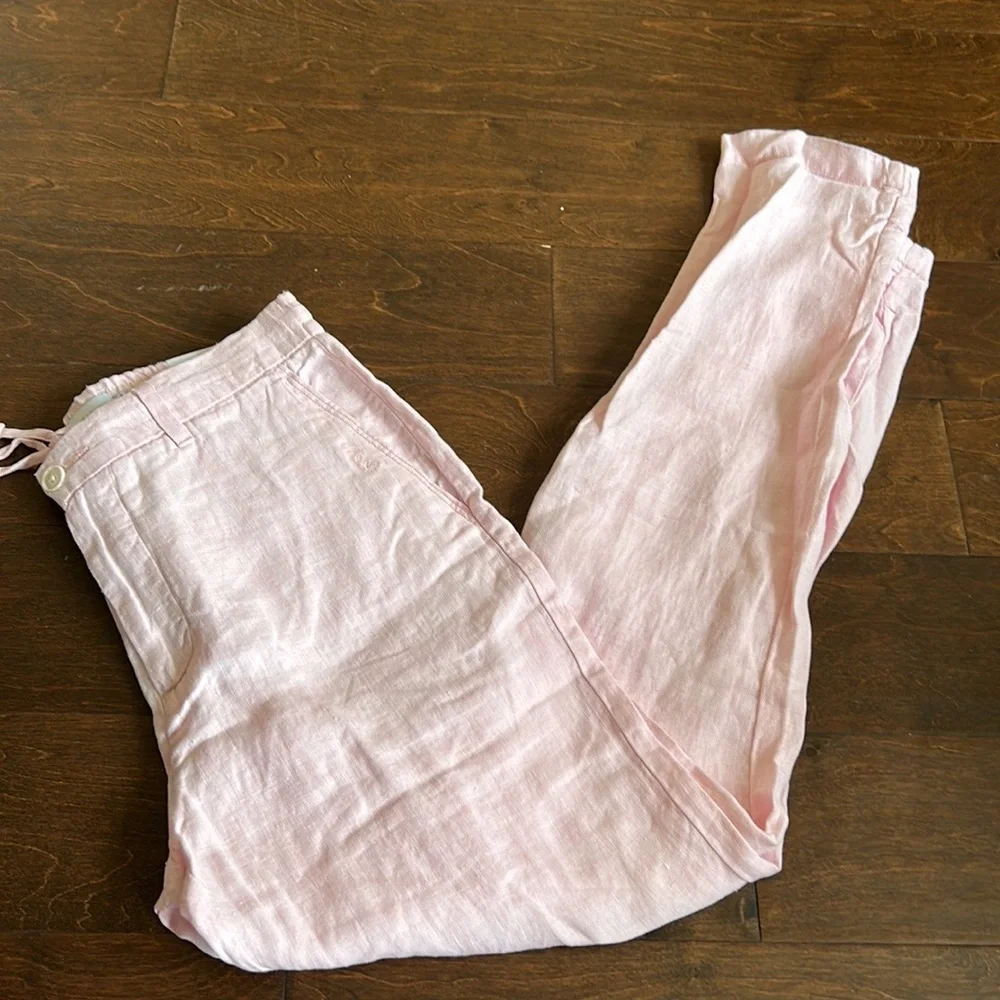 Porter & Ash Mens Chino Linen Biodegradable sustainable Pants Pink